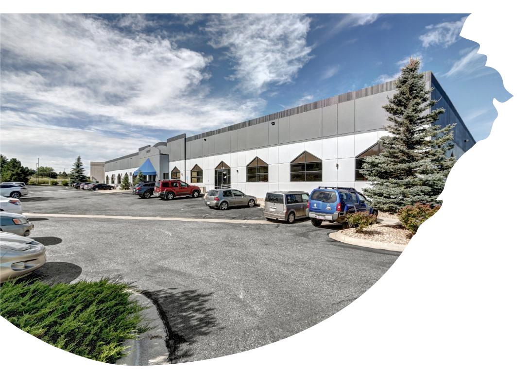 Exterior of the commercial and industrial building presented in the Town Council packet in connection with AlloSource’s proposed South Perry Street expansion.