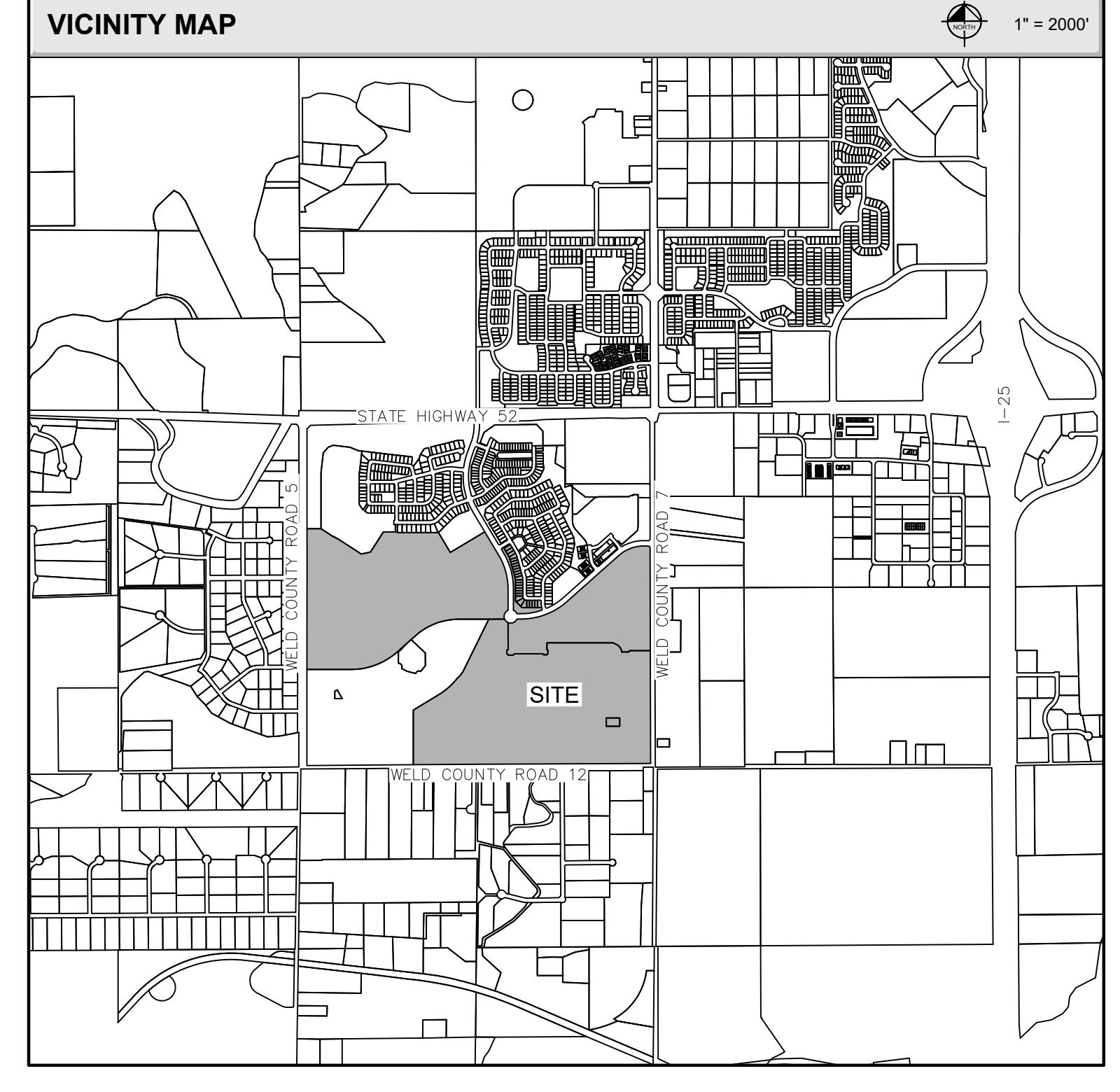 A vicinity map in the Summerfield Filing No. 3 plat materials.